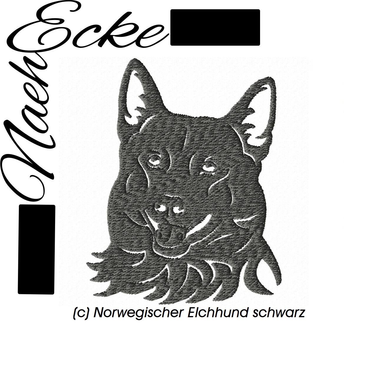 Norwegischer Elchhund schwarz