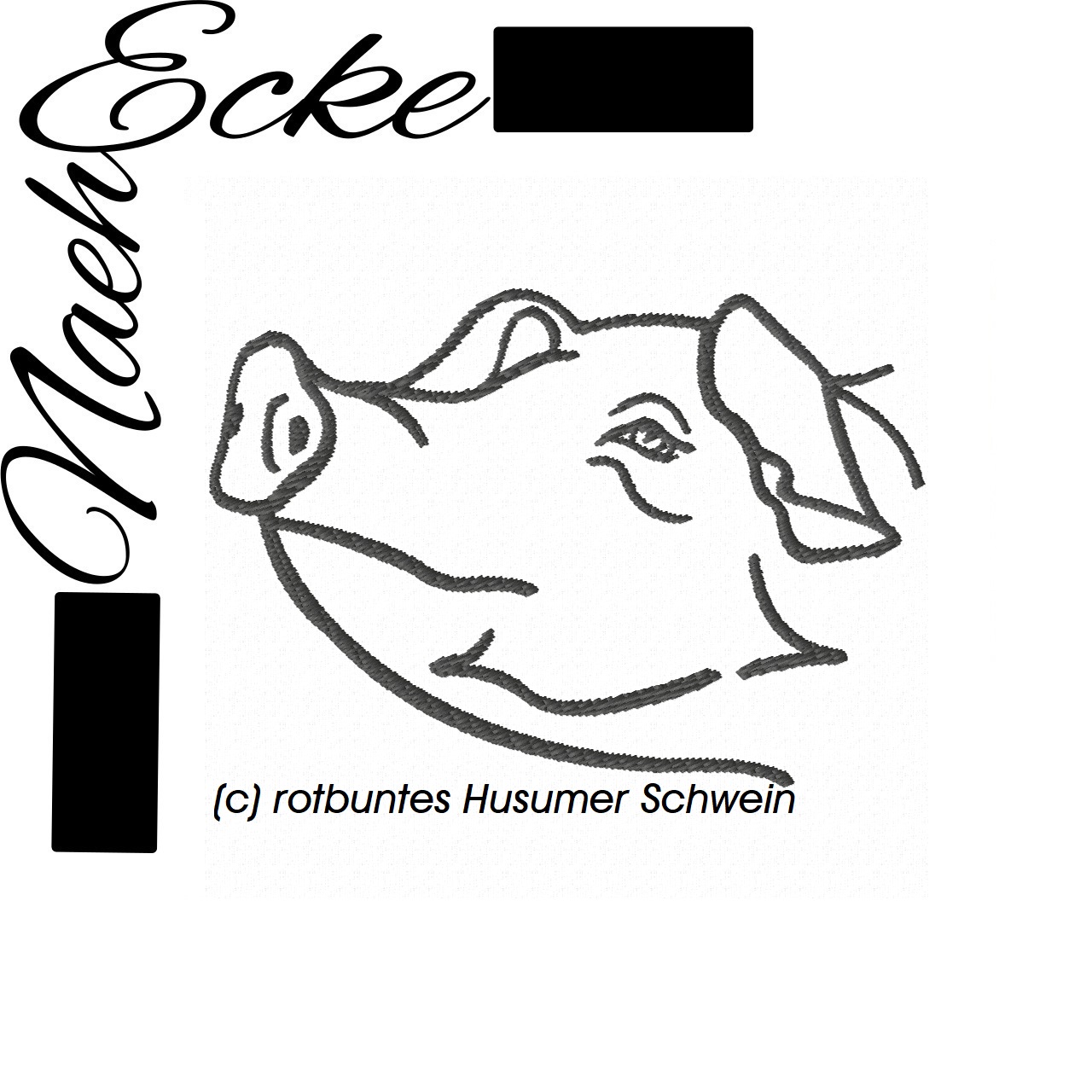 Schwein 3 / rotbuntes Husumer Schwein