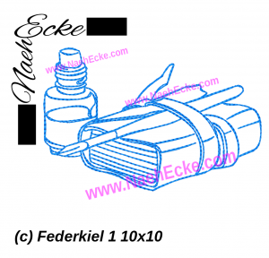 Federkiel 1 mit Tagebuch