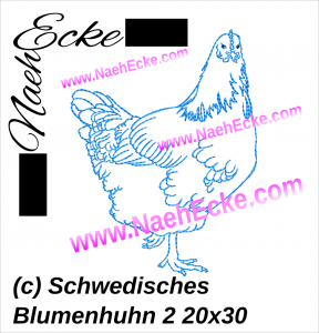 Schwedisches Blumenhuhn 2 / Henne