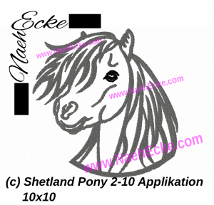 Shetland Pony 2-10 Applikation