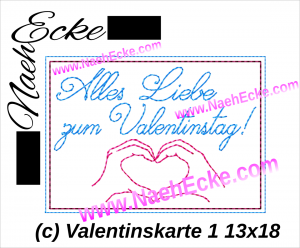 romantische Karten (Valentinstag, Hochzeit, Liebe, etc)
