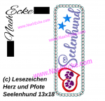 Lesezeichen Herz und Pfote Seelenhund