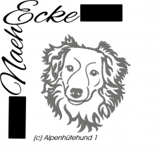 Stickdatei Alpenhütehund Nr. 1 13x18