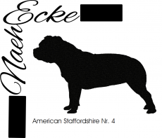 Stickdatei American Staffordshire Terrier Nr. 4 13x18