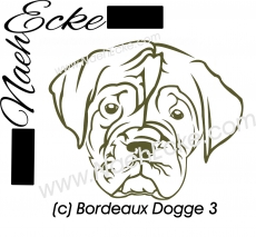 PLOTTERDatei Bordeaux Dogge 3 Welpe SVG / EPS