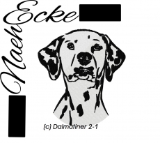 Stickdatei Dalmatiner Nr. 2-1 13x18 <br />