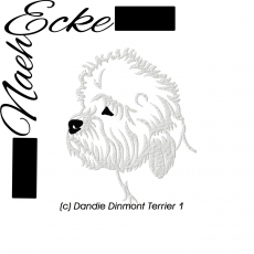 Stickdatei Dandie Dinmont Terrier 1 13x18 <br />