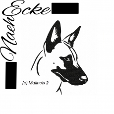 Stickdatei Malinois Nr. 2 13x18 <br />