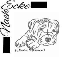Stickdatei Mastino Napoletano Nr. 2 10x10 <br />