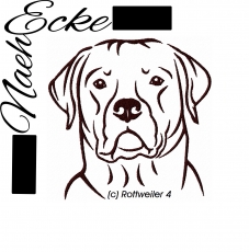 Stickdatei Rottweiler Nr. 4 10x10 <br />