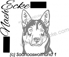 PLOTTERdatei Saarlooswolfhund 1 SVG / EPS <br />
