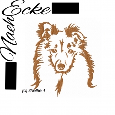 Embroidery Sheltie Nr. 1 11.81 x 7.87" <br />