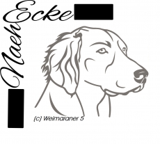 PLOTTERdatei Weimaraner Nr. 5 SVG / EPS 