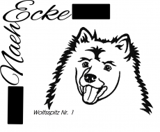 Stickdatei Wolfsspitz 1 20x30 <br />
