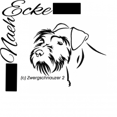 Stickdatei Zwergschnauzer Nr. 2 10x10