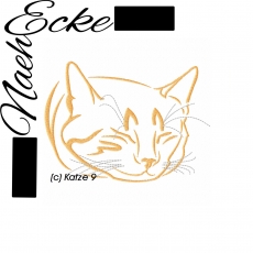 Stickdatei Katze 9 20x30 <br />