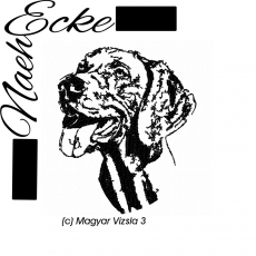 Embroidery Magyar Vizsla 3 5x7" <br />