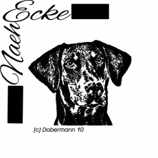 Stickdatei Dobermann Nr. 10 Scrib-Art 13x18
