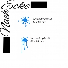 Stickdatei 2 Wassertropfen Nr. 3 + 4