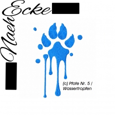 Stickdatei Pfote / Hundepfote Nr. 5 13x18