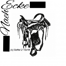 Stickdatei Sattel 2 13x18