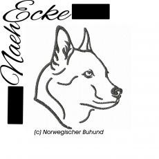 Embroidery Norsk Buhund 1 4x4