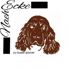 Stickdatei Sussex Spaniel 13X18