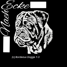 Embroidery Dogue de Bordeaux 1-3 5x7