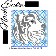 Stickdatei Australian Shepherd Nr. 2-5 10x10