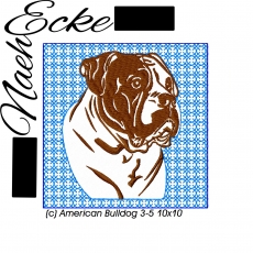 Stickdatei American Bulldog Nr. 3-5 10x10