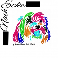 Stickdatei Malteser Nr. 2-4 13x18