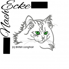 embroidery British Longhair 5x7