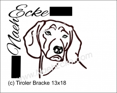 Embroidery Tyrolean Hound 5x7