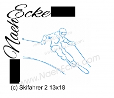 embroidery Ski 2 5x7