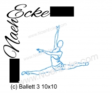 Stickdatei Ballett 3 10x10