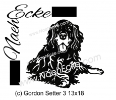 Stickdatei Gordon Setter Nr. 3 13x18