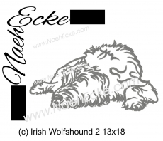 Stickdatei Irish Wolfshund Nr. 2 13x18