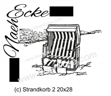 Stickdatei Strandkorb 2 20x28 Scrib-Art