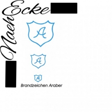 Stickdatei Brandzeichen Araber 10x10 <br />