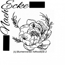 Stickdatei Rose 2-1 13x18 <br />