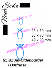 Stickdatei Brandzeichen Alt-Oldenburger / Ostfriese 10x10