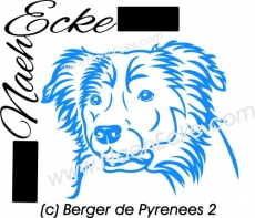 PLOTTERdatei Berger de Pyrenees 2 SVG / EPS