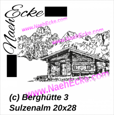 - Berghütte 3 Sulzenalm Scrib-Art 20x30 / 20x28