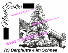 - Berghütte 4 im Schnee Scrib-Art 20x30 / 20x28 / 20x20