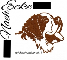 Stickdatei Bernhardiner 1 13x18