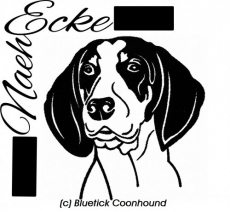 Stickdatei Bluetick Coonhound 13x18