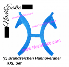 Stickdatei Brandzeichen Hannoveraner XXL 13x18 / 20x30 / 18x30 / 20x20 / 20x38