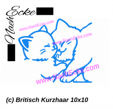 Stickdatei Britisch Kurzhaar 10 10x10
