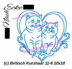 Stickdatei Britisch Kurzhaar 11-6 10x10